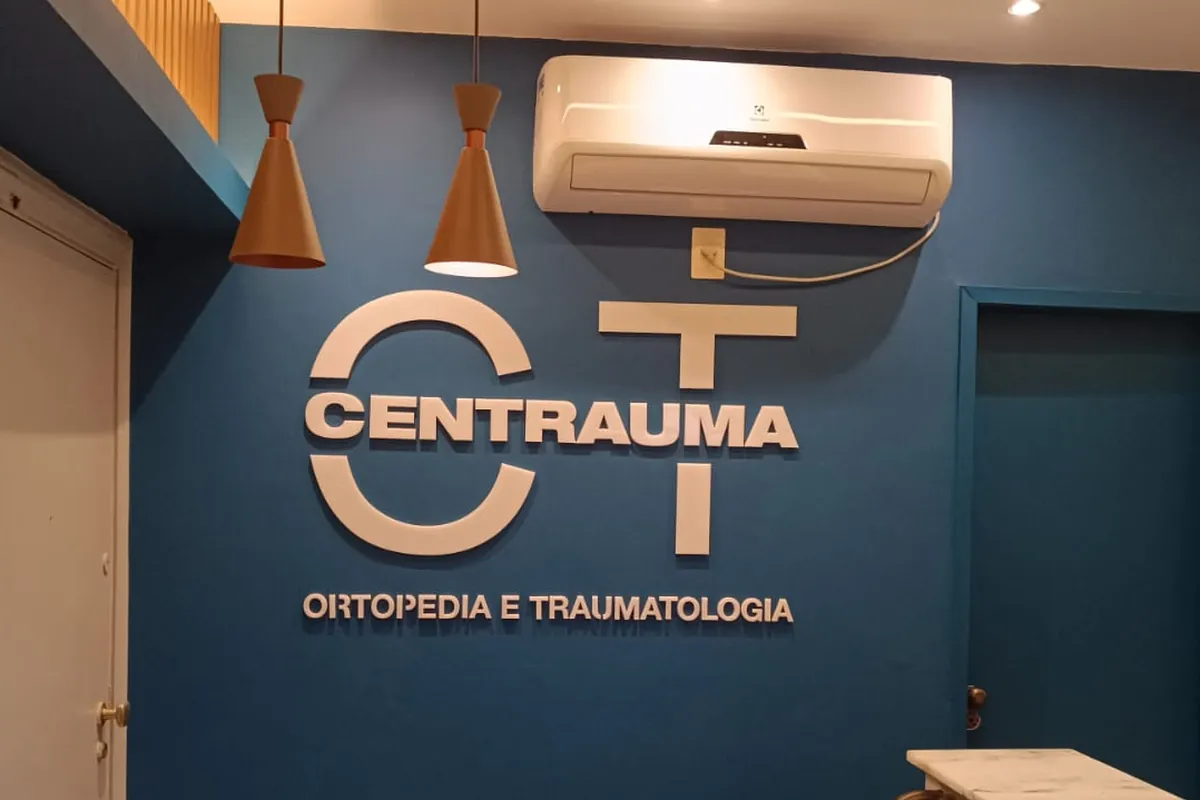Recepção da Clínica Centrauma, no Centro do Rio de Janeiro