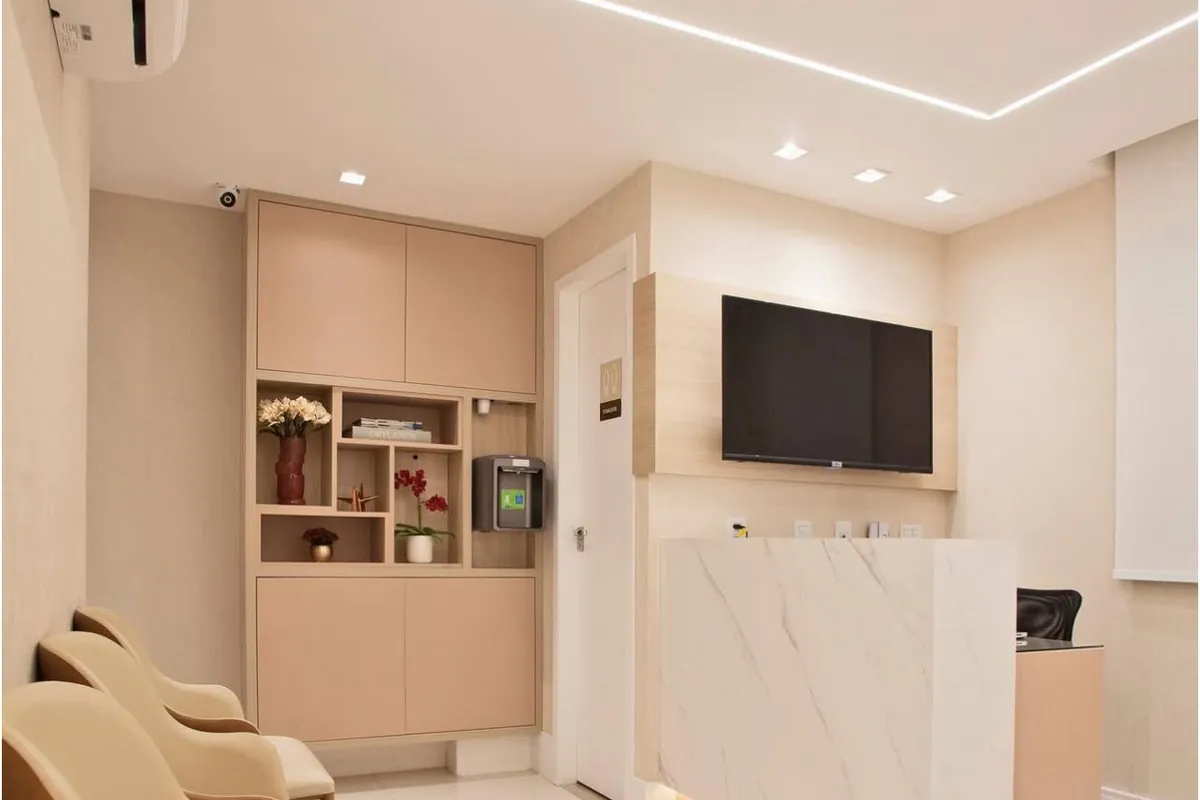 Sala de espera da Clínica Esberard, em Icaraí, Niterói